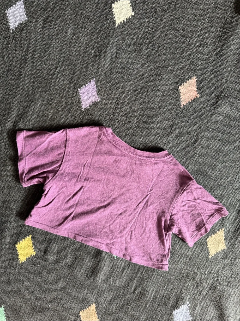 Girls' Cropped Tee with Polo Pony